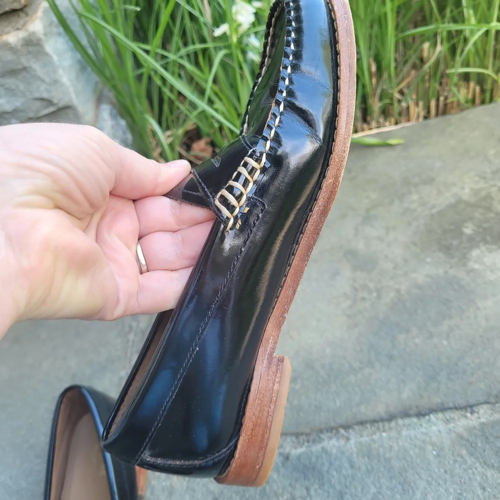 Bass Weejuns Whitney Patent Leather Penny Loafers